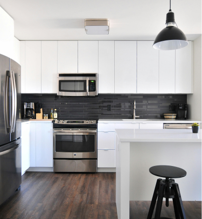 Remodeled kitchen